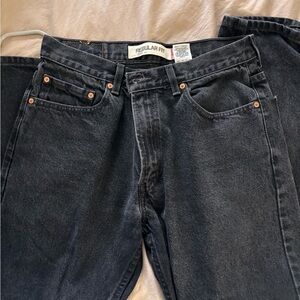 Regular Fit Black Jeans